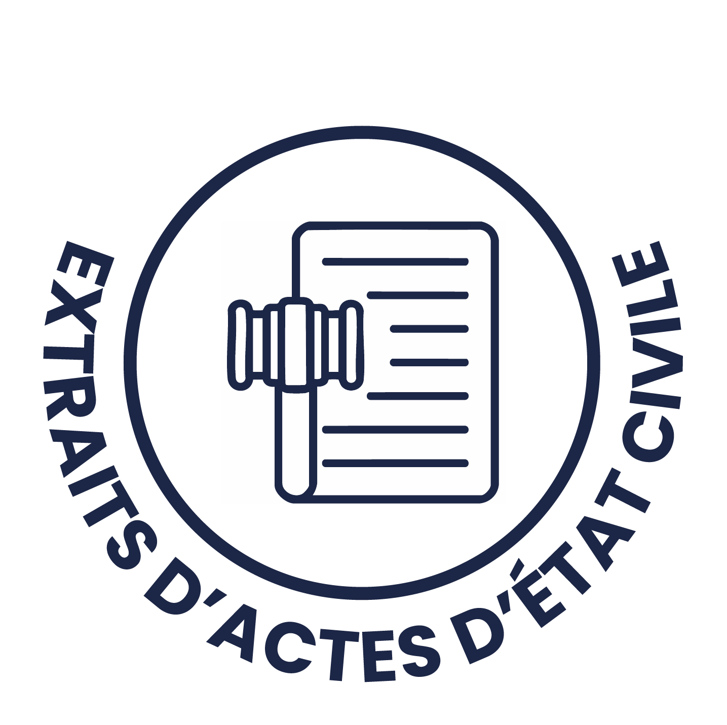 Extraits d'actes d'état civil